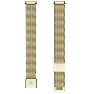 Fitbit Luxe stainless steel mesh band in soft gold